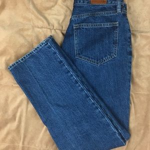 Lands’ End Mom Jeans High Rise Straight Petite